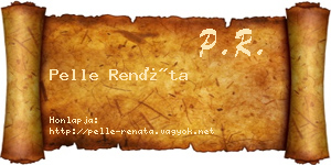Pelle Renáta névjegykártya