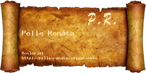 Pelle Renáta névjegykártya